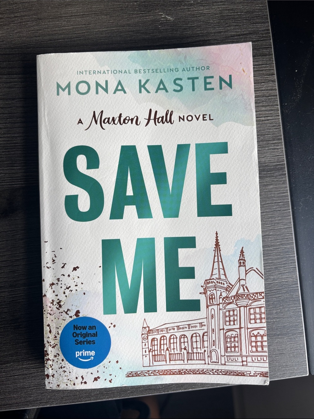 Save Me by Mona Kasten - White & Teal Paperback Novel